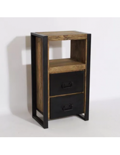 Mesa de luz con dos cajones...