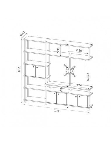 Rack para TV LCD LED Industrial...