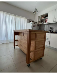 Isla Movil madera dura y...