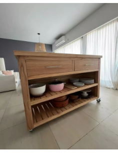 Isla Movil madera dura y... 2