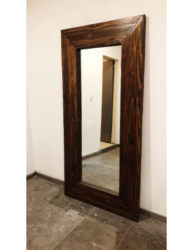 Espejo enmarcado de madera PROVINCIAL, espejo de granja, espejo de