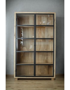 Vajillero doble en vidrio y...