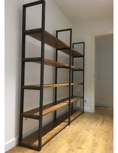 Estantería Madera Hierro...